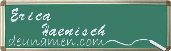 Erica Haenisch Visitenkarte